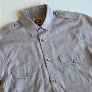 Vintage 80’s Banana Republic Khaki Safari Short‎ Sleeve Shirt Mens Size Small